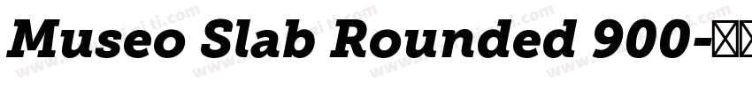 Museo Slab Rounded 900字体转换
